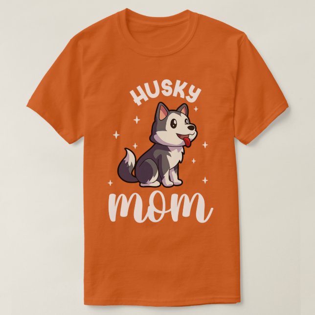 Camiseta Rouco Mãe Siberian Husky (Frente do Design)