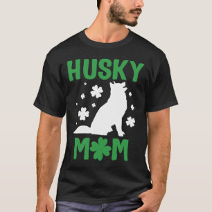 Camiseta Rouco Mãe Siberiana Husky Mãe Dia de São Patrício 