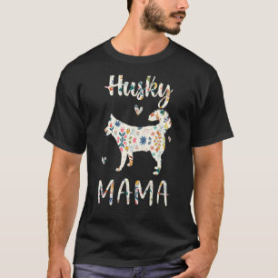 Camiseta Rouco Mama Floral Cachorro Mãe Amor