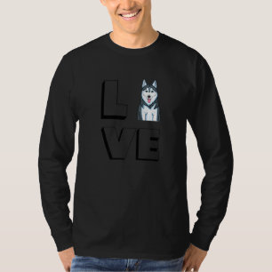 Camiseta Rouco Mama I Love My Siberian Husky Love