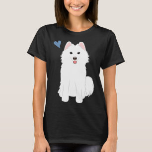Camiseta Rouco Pomeraniano de Pomsky Branco