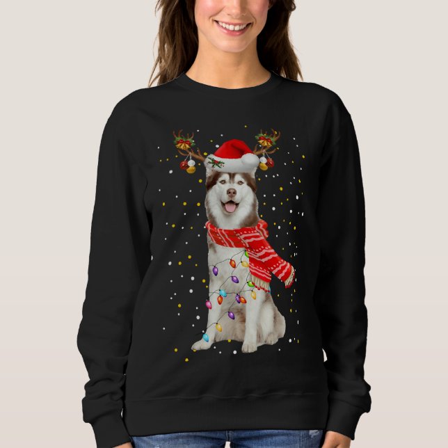 Camiseta Rouco Reindeer Christmas Ligh (Frente)