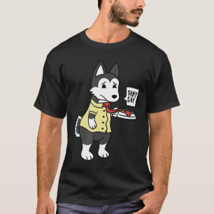 Camiseta Rouco Ruff Dia Engraçado Presente no Cachorro
