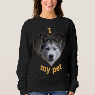 Camiseta Rouco Siberiano Belos Impressões De Cachorro Eu Am