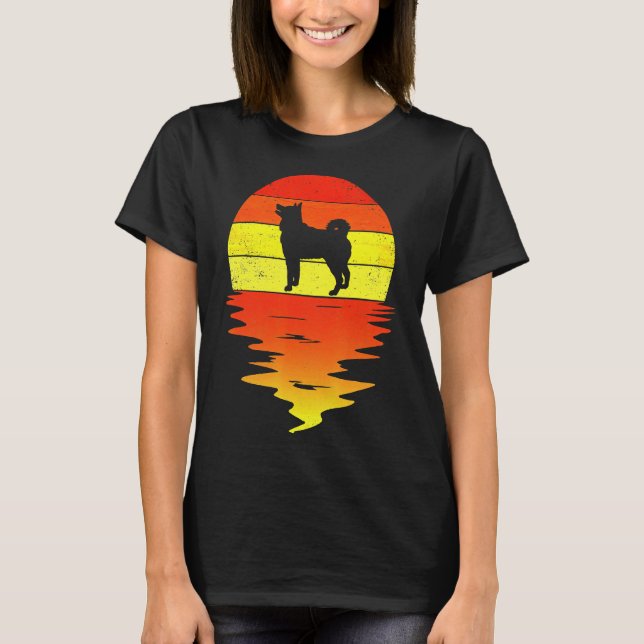 Camiseta Rouco Sunset Siberian Husky (Frente)