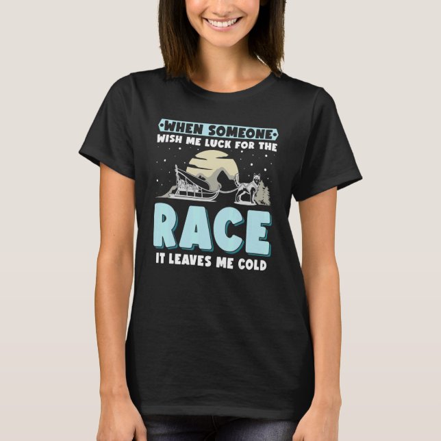 Camiseta Roucos Cães Sled Sled Sleding Mushing 7 (Frente)