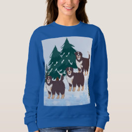 Camiseta Roucos marrons em neve e inverno