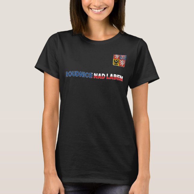 Camiseta Roudnice Nad Labem República Checa Sinalizador do  (Frente)