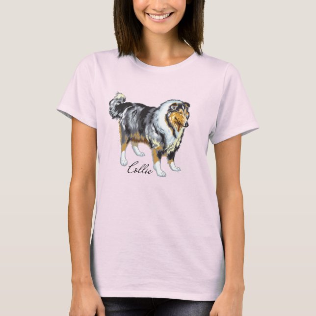 Camiseta Rough Collie (Frente)