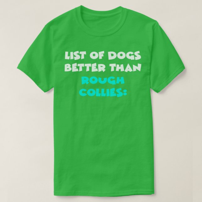 Camiseta Rough Collie 1 (Frente do Design)