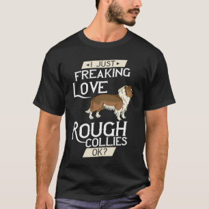 Camiseta Rough Collie Dog Puppies Proprietário