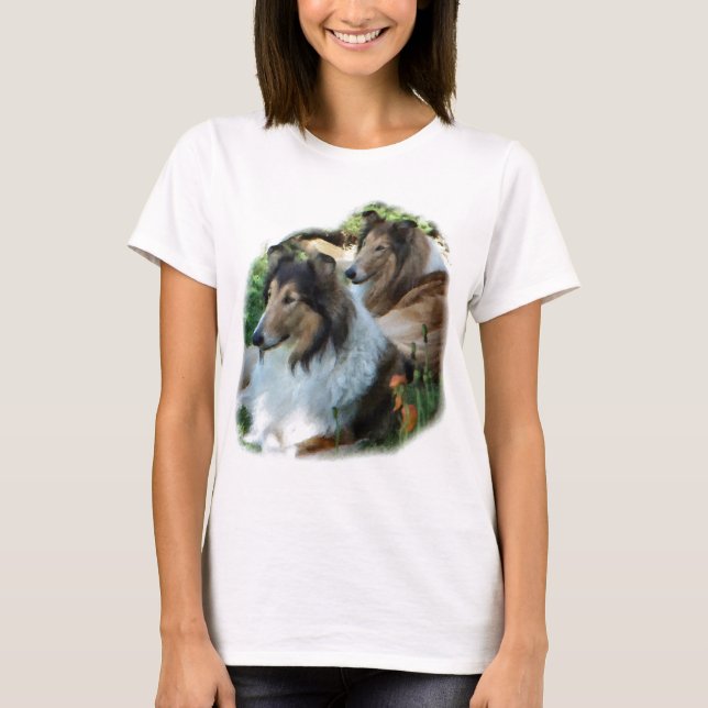 Camiseta Rough Collie Gift of Art (Frente)