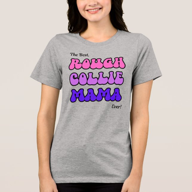Camiseta Rough Collie Mama (Frente)