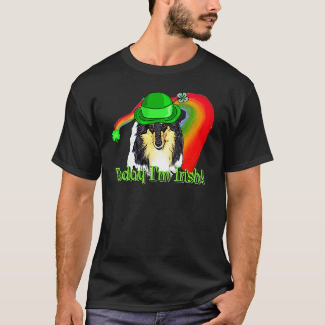 Camiseta Rough Tri Collie Saint Patricks (Frente)