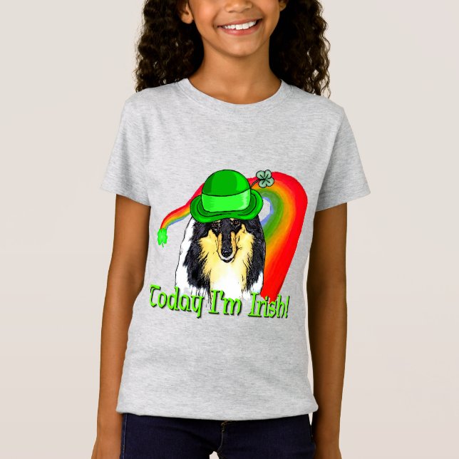 Camiseta Rough Tri Collie Saint Patricks (Frente)