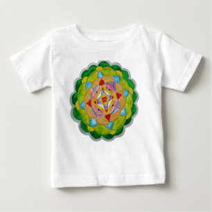 Camiseta Round Mandala Toddler Ruffle Vestido