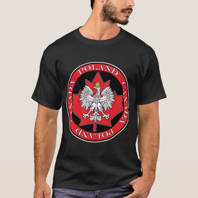Camiseta Round Polônia Canada Leaf (Frente)