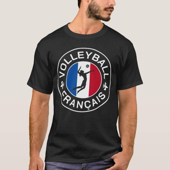 Camiseta Roundel 1 de Voleibol Francês (Frente)