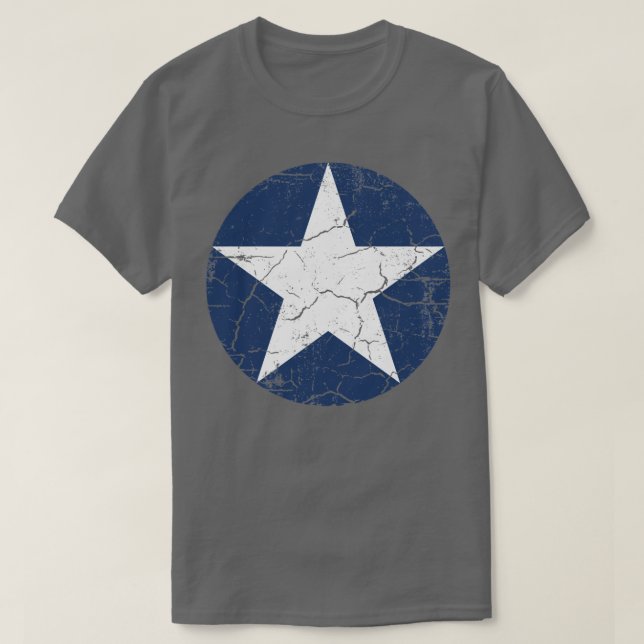 Camiseta Roundel USAAC USAF WW2 (Frente do Design)