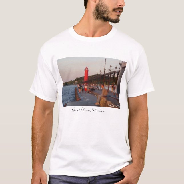 Camiseta Roupa - abrigo grande, Michigan - pintado (Frente)