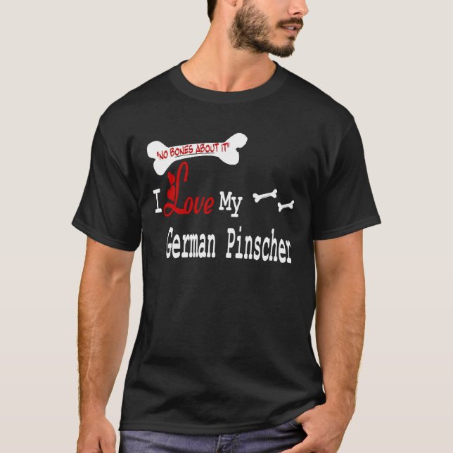 Camiseta Roupa alemão do Pinscher (amor de I) (Frente)