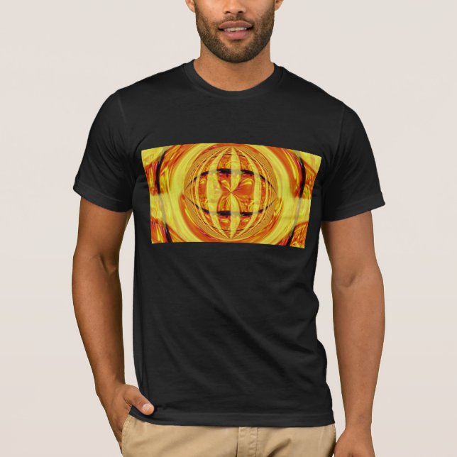 Camiseta roupa americana Dourada Orb (Frente)