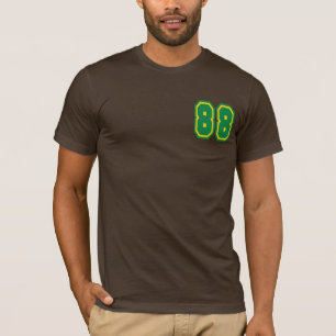 Camiseta Roupa americano básico dos homens (Brown)