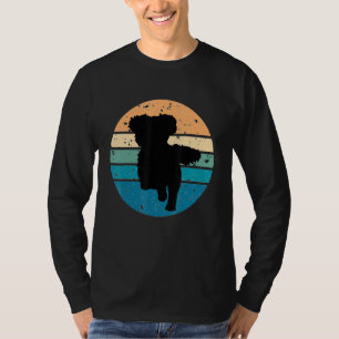 Camiseta Roupa Cão-Proprietário do Retro Shih Tzu Circular
