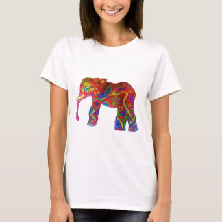 Camiseta Roupa colorido do elefante