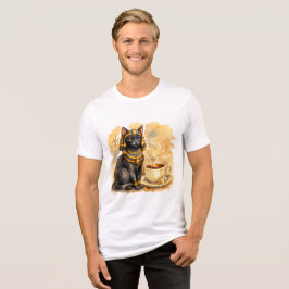 Camiseta Roupa com Design de Gato do Antigo Egito Mitologia