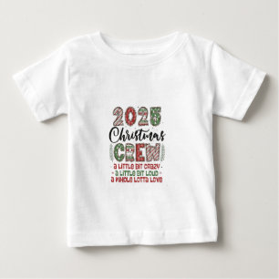 Camiseta Roupa Combinada da Equipe de Natal 2025 Família Na