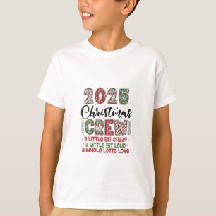 Camiseta Roupa Combinada de Natal da Equipe de Natal 2025
