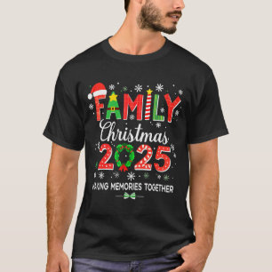 Camiseta Roupa Combinada de Natal da Família 2025 Esquadrão