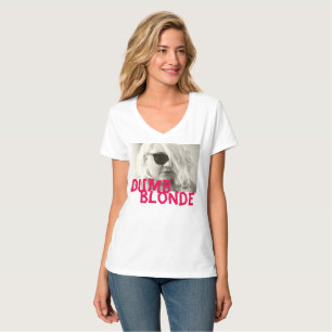 Camiseta roupa cor-de-rosa loura muda CO do T DBR