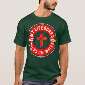 Camiseta Roupa Cristão Engraçado - O salva-vidas caminha