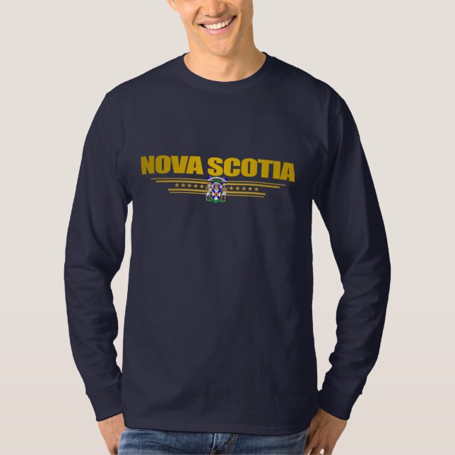 Camiseta Roupa da bandeira de Nova Escócia (Frente)