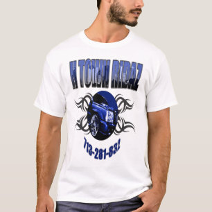 Camiseta ROUPA da CIDADE RIDAZ de H - azul DE ALTA