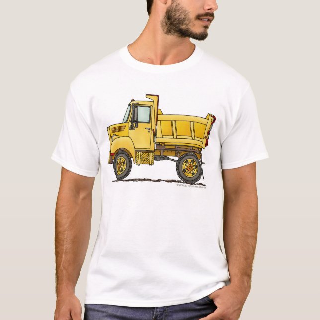 Camiseta Roupa da construção do camião basculante da (Frente)