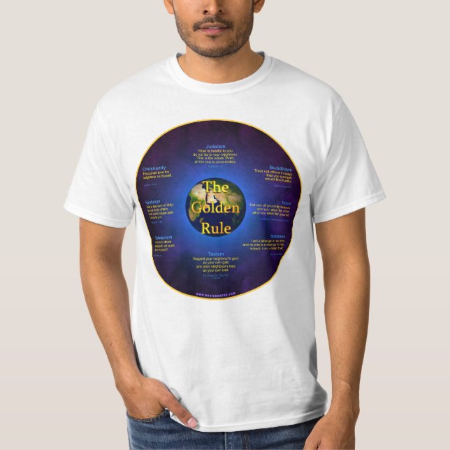 Camiseta Roupa da regra de ouro (Frente)