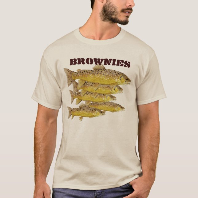 Camiseta Roupa da truta de Brown das Brownies (Frente)