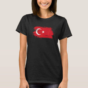 Camiseta Roupa da Turquia Símbolo da Bandeira da Turquia Eu