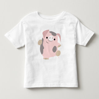 Camiseta Roupa das crianças do porco dos desenhos animados
