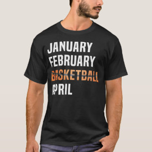 Camiseta Roupa de abril de fevereiro de Basquete