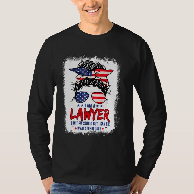 Camiseta Roupa De Advogado Para Mulheres Eu Sou Advogada Eu (Frente)