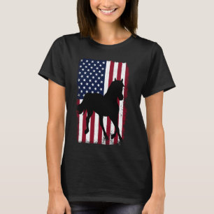 Camiseta Roupa de Amantes de Cavalos de 4 de Julho Vintage