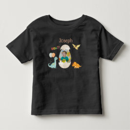 Camiseta Roupa de Aniversário de Dinossauro para Criança -