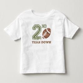 Camiseta Roupa de Aniversário de Futebol do Segundo Ano