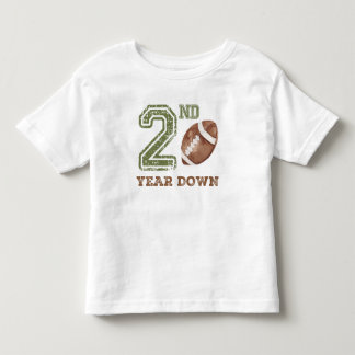 Camiseta Roupa de Aniversário de Futebol do Segundo Ano