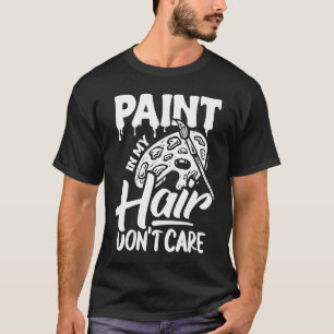Camiseta Roupa de Artista com Tinta no Meu Cabelo Vestuário