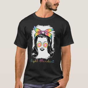 Camiseta Roupa de Atendedor de Voo Stewardese para Mulheres